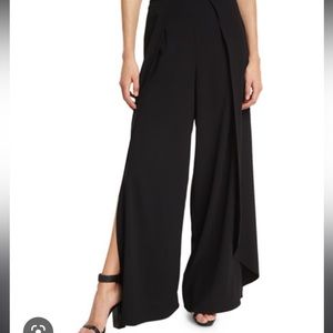 Alice + Olivia black dramatic cocktail pants size 12 black